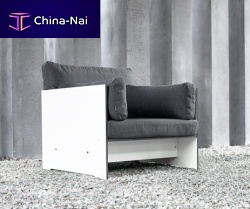 Contemporary armchair RIVAfabricgardenoutdoor