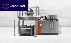 Vertical injection molding machine TWIN-RAM 560hydraulicfor rubbermodular