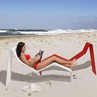 Contemporary sun lounger 015 steelgalvanised steelpowder-coated steel
