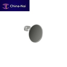 Wall-mounted bathroom mirror QA003contemporaryroundstainless steel
