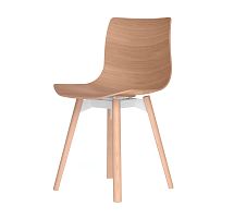 Contemporary chair LOKUoakmolded plywoodwalnut