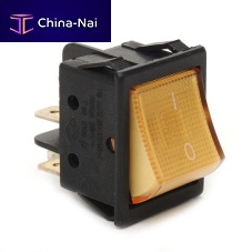 Rocker switch A14 seriessingle-poleilluminatedelectromechanical