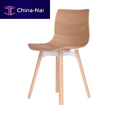Contemporary chair LOKUoakmolded plywoodwalnut