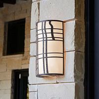 Contemporary wall light ELMWOODoutdoorglassiron