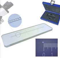 Microscope calibration equipment 010-310345for micron-scale measurementreference valuelaboratory