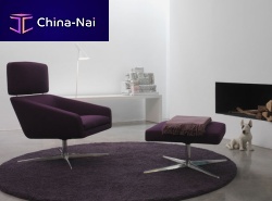 Contemporary armchair SILLON fabricby Studio Lievore Altherr Molinaswivel