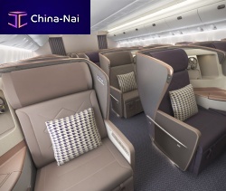 Aircraft cabin seat for business classwith integrated screen