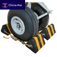 Aircraft wheel chock 4/2rubberdouble
