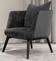 Contemporary relax armchair PASHfabricleatherash