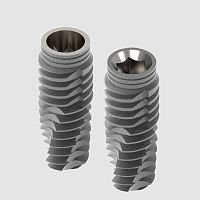Cylindro-conical dental implant Trio titaniumhexagonalinternal