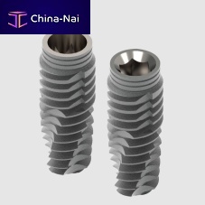 Cylindro-conical dental implant Trio titaniumhexagonalinternal
