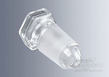 Hexagonal plug maleglassfor laboratory glassware