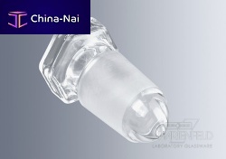 Hexagonal plug maleglassfor laboratory glassware