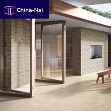 Ceramic wall-covering CANJIQUINHA BEGEtexturedprintedstone look