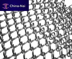 Stainless steel woven wire fabric SIERRA PAPA SMALLfor partition walltwisted