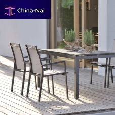 Contemporary garden chair LEVANTOoutdoorTextilene®aluminum base