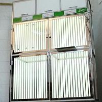 4-compartment veterinary cage EDEM 3+1on casters