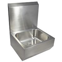 Wall-mounted hand basin Creativrectangularbrushed stainless steelfor commercial kitchen