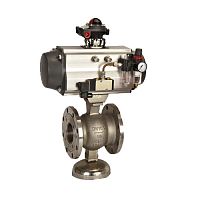Ball valve Q641F-16P/R , DNV, CEpneumatically-operatedflangeactuated