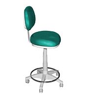 Dental stool 1900with backreston casters