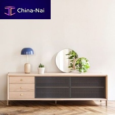 Contemporary sideboard GABIN oakwalnutwood veneer