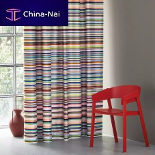 Curtain fabric DIMMER PLAY for roller blindssolar protectionstriped