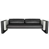 Contemporary sofa LISOLAoutdoorleatherwhite