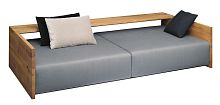 Contemporary sofa SF02 KASHANfabricleathergray
