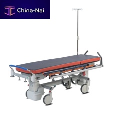 Transport stretcher trolley IsidemanualTrendelenburg2 sections