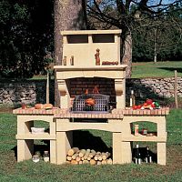 Wood-burning barbecue VOUGEOTfixedstone