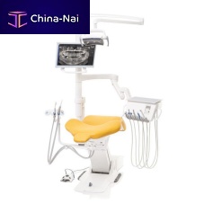Dental unit with electric chair Compact i3compactwith adjustable headrestwith monitor