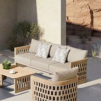 Contemporary sofa RIVAoutdoorSunbrella®beige