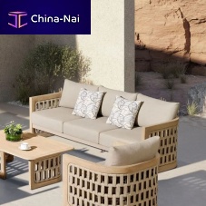 Contemporary sofa RIVAoutdoorSunbrella®beige