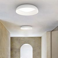 Contemporary ceiling light ALOHA roundglasspainted metal