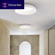 Contemporary ceiling light ALOHA roundglasspainted metal