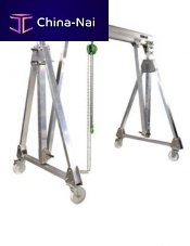 Gantry crane on casters for civil works