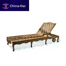 Classic sun lounger J CL 15 T 19woodengardenadjustable backrest