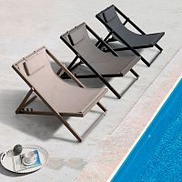 Contemporary deck chair GS 928 Textilene®aluminumoutdoor