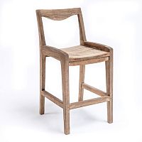 Contemporary bar chair CURVE outdoorteakhome