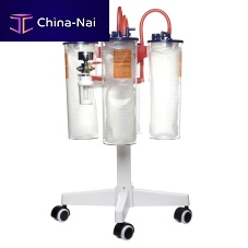 Electric surgical suction pump for minor surgeryon casters