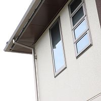 Anodized aluminum roof gutter A105rectangularmaintenance-freerecyclable