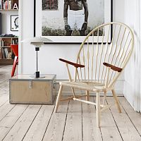 Traditional armchair pp550 ropewoodenhigh-back