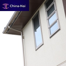 Anodized aluminum roof gutter A105rectangularmaintenance-freerecyclable