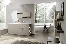 Contemporary bathroom COMPOSIZIONE 001ceramicwoodenmelamine