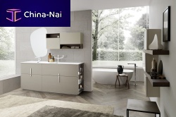 Contemporary bathroom COMPOSIZIONE 001ceramicwoodenmelamine