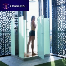 Swiss shower HYDROSWISSmetalwith hinged doorfor hydrotherapy
