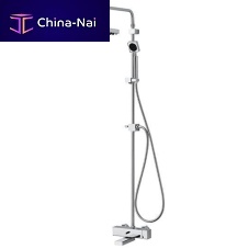 Wall-mounted shower set 6909-BD-80CPcontemporarywith hand showerrain