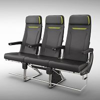 Aircraft cabin seat BL3710for passengerseconomy classwith armrests