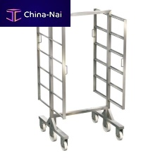 Stainless steel trolley 65219 seriesfor smokehousessix-wheel