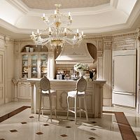 Traditional kitchen MOSCOWoakgraniteisland